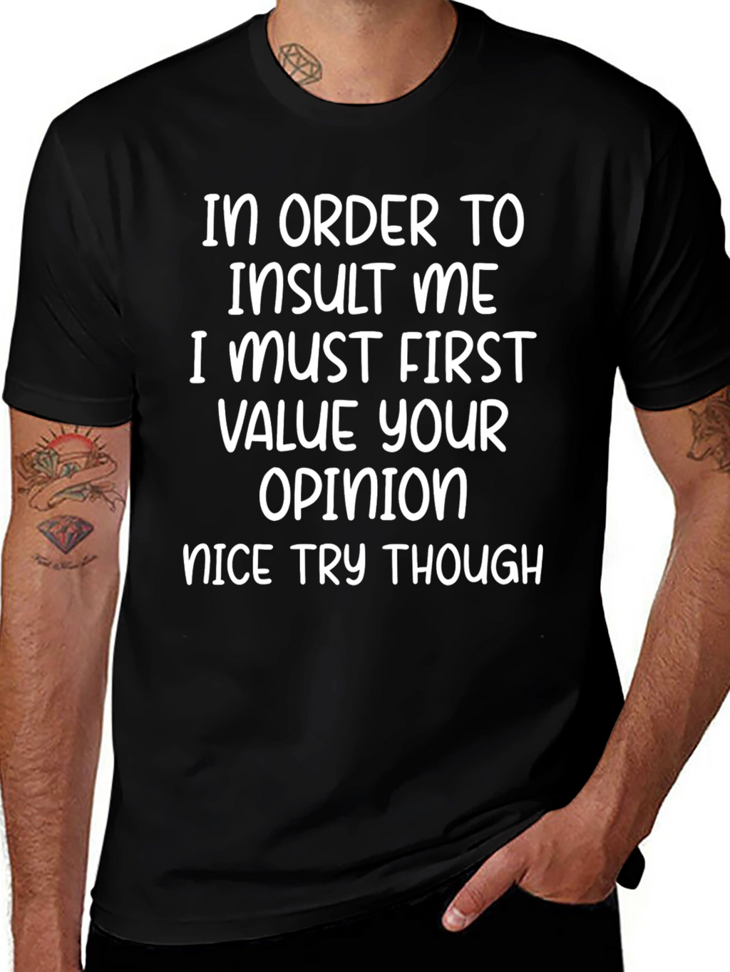 Funny Graphic T-Shirt - Insult Me Quote