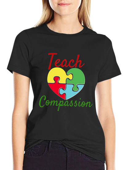 Teach Compassion Autism Awareness T-Shirt