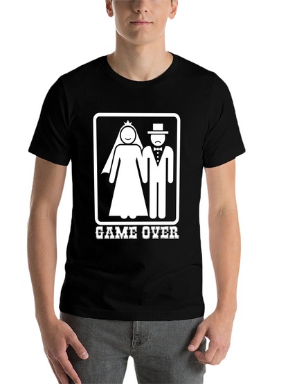 Game Over Wedding T-Shirt - Bachelor Farewell