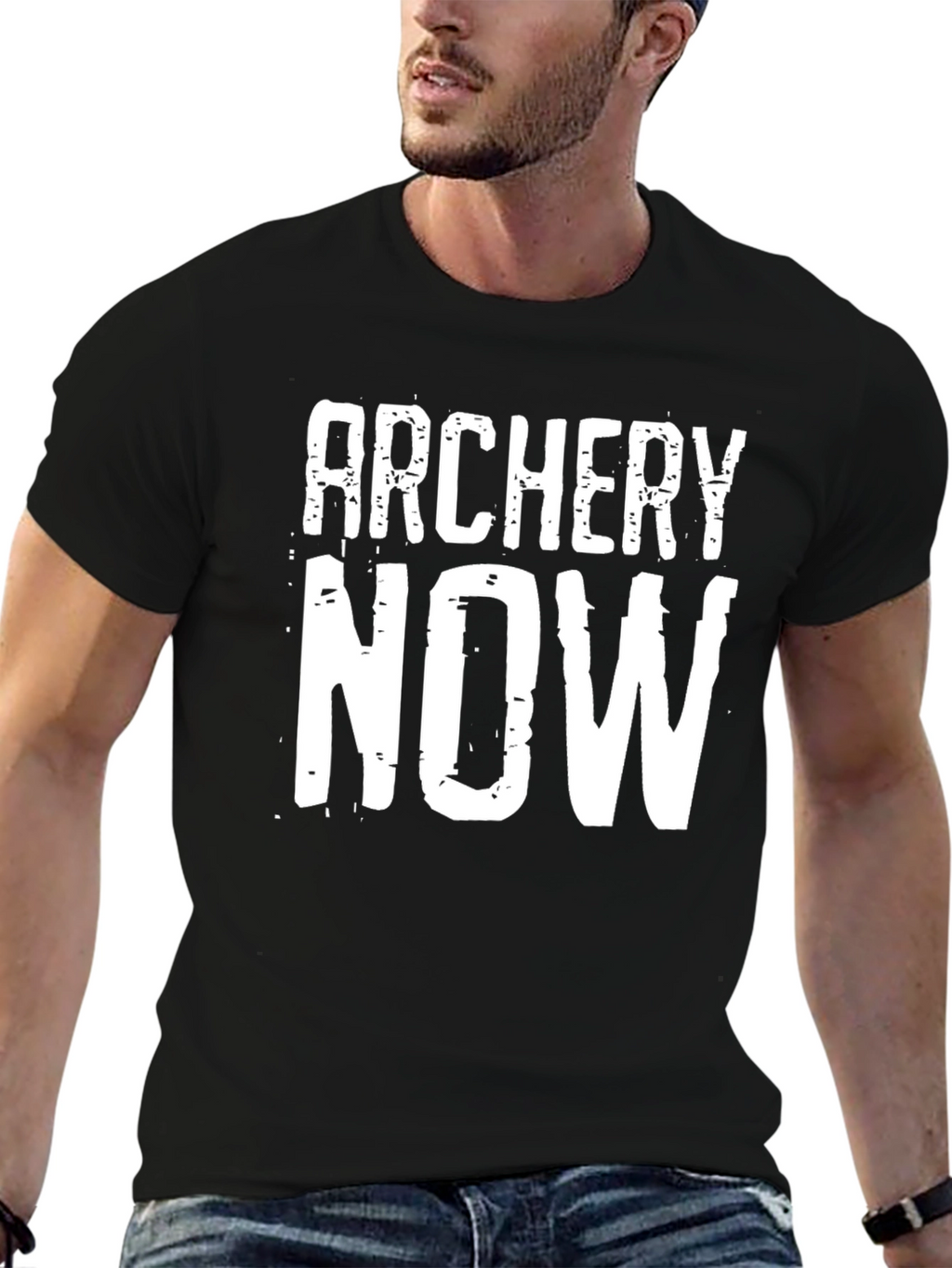 Archery Now Graphic T-Shirt - Black Cotton Tee