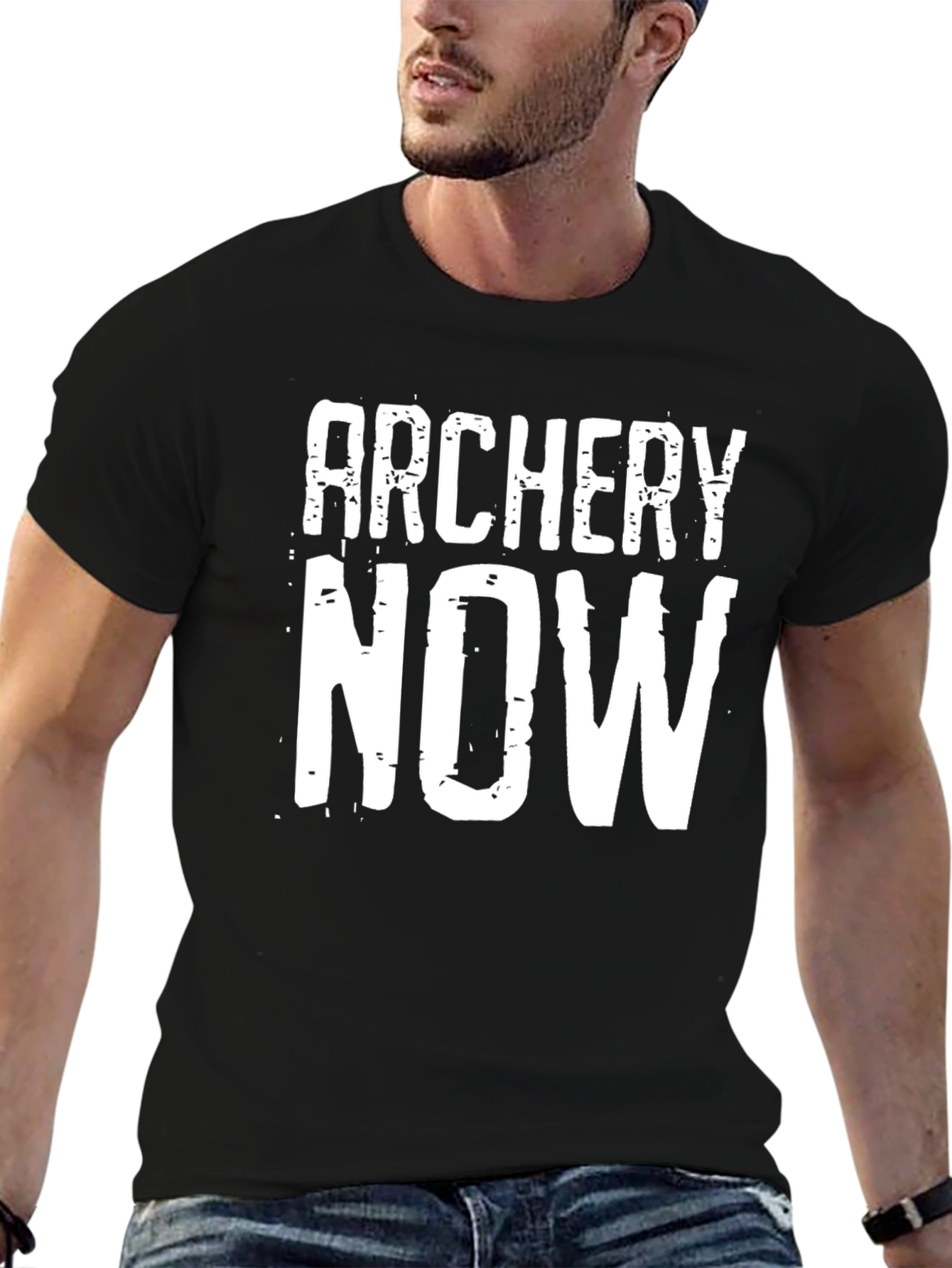 Archery Now Graphic T-Shirt - Black Cotton Tee