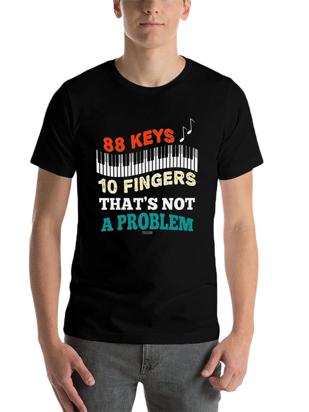 88 Keys 10 Fingers T-Shirt - Piano Lover Tee
