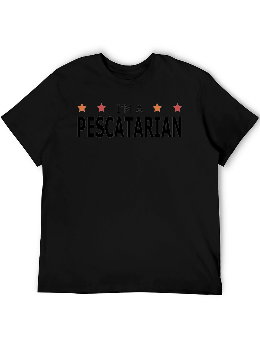Im a Pescatarian Graphic Tee - Black