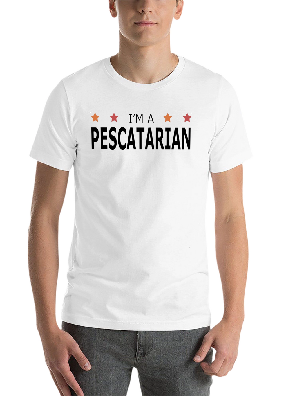 Im a Pescatarian Graphic Tee - Black