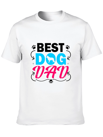 Best Dog Dad T-Shirt - Mens Black Tee