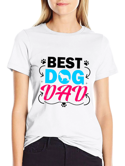 Best Dog Dad T-Shirt - Mens Black Tee