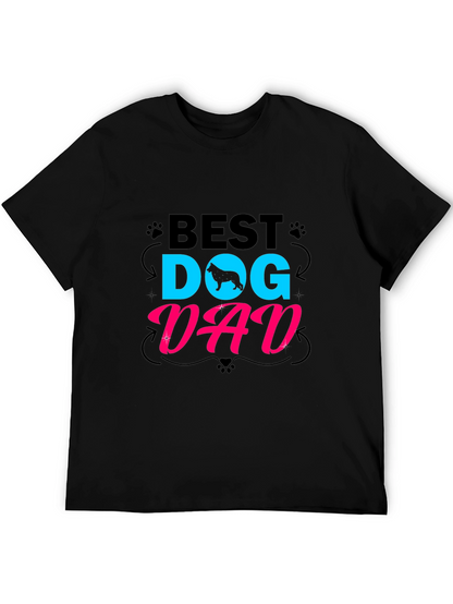 Best Dog Dad T-Shirt - Mens Black Tee