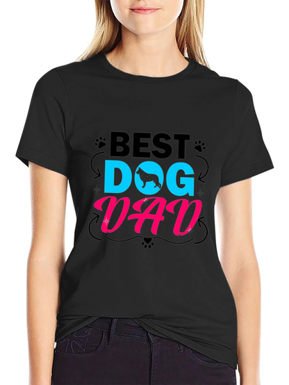 Best Dog Dad T-Shirt - Mens Black Tee