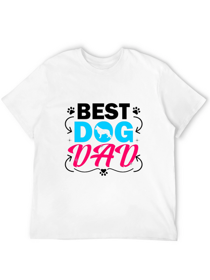Best Dog Dad T-Shirt - Mens Black Tee