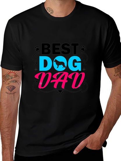 Best Dog Dad T-Shirt - Mens Black Tee