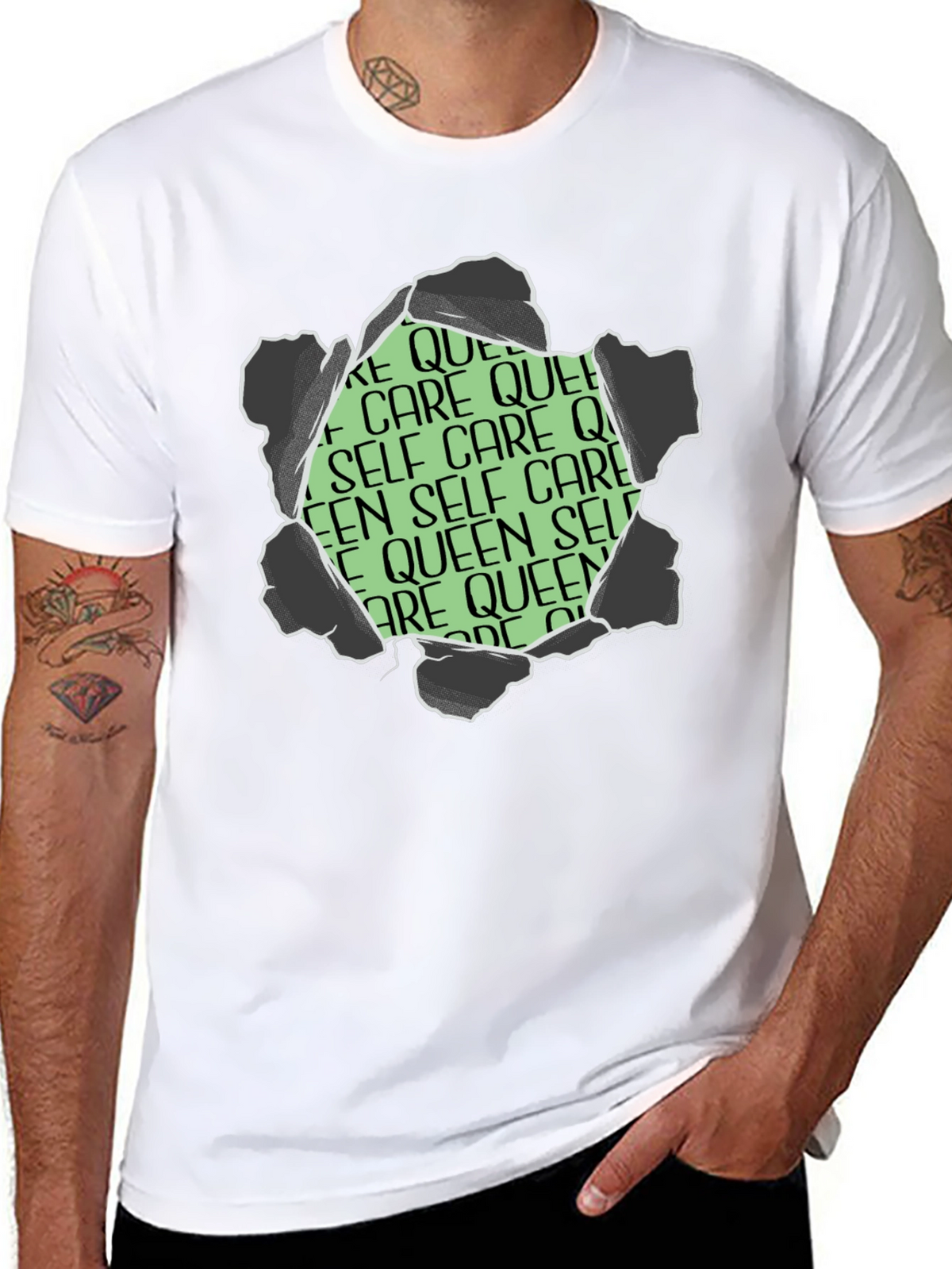 Self Care Queen Graphic T-Shirt - Black