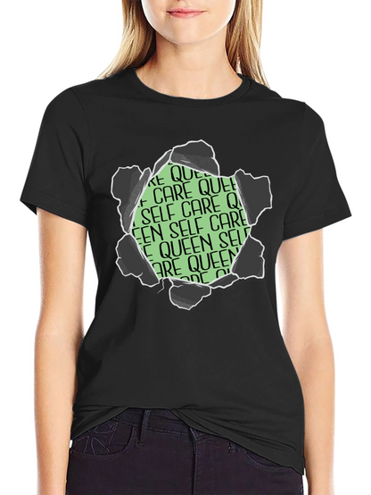 Self Care Queen Graphic T-Shirt - Black