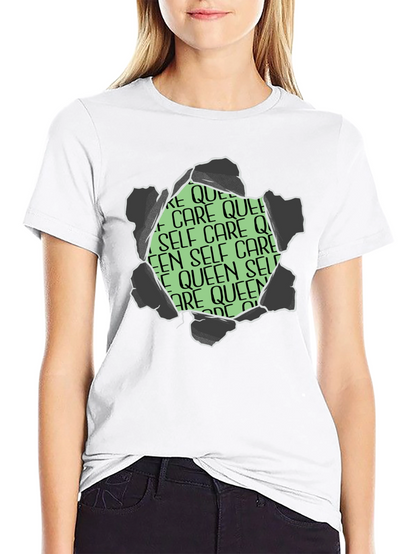 Self Care Queen Graphic T-Shirt - Black