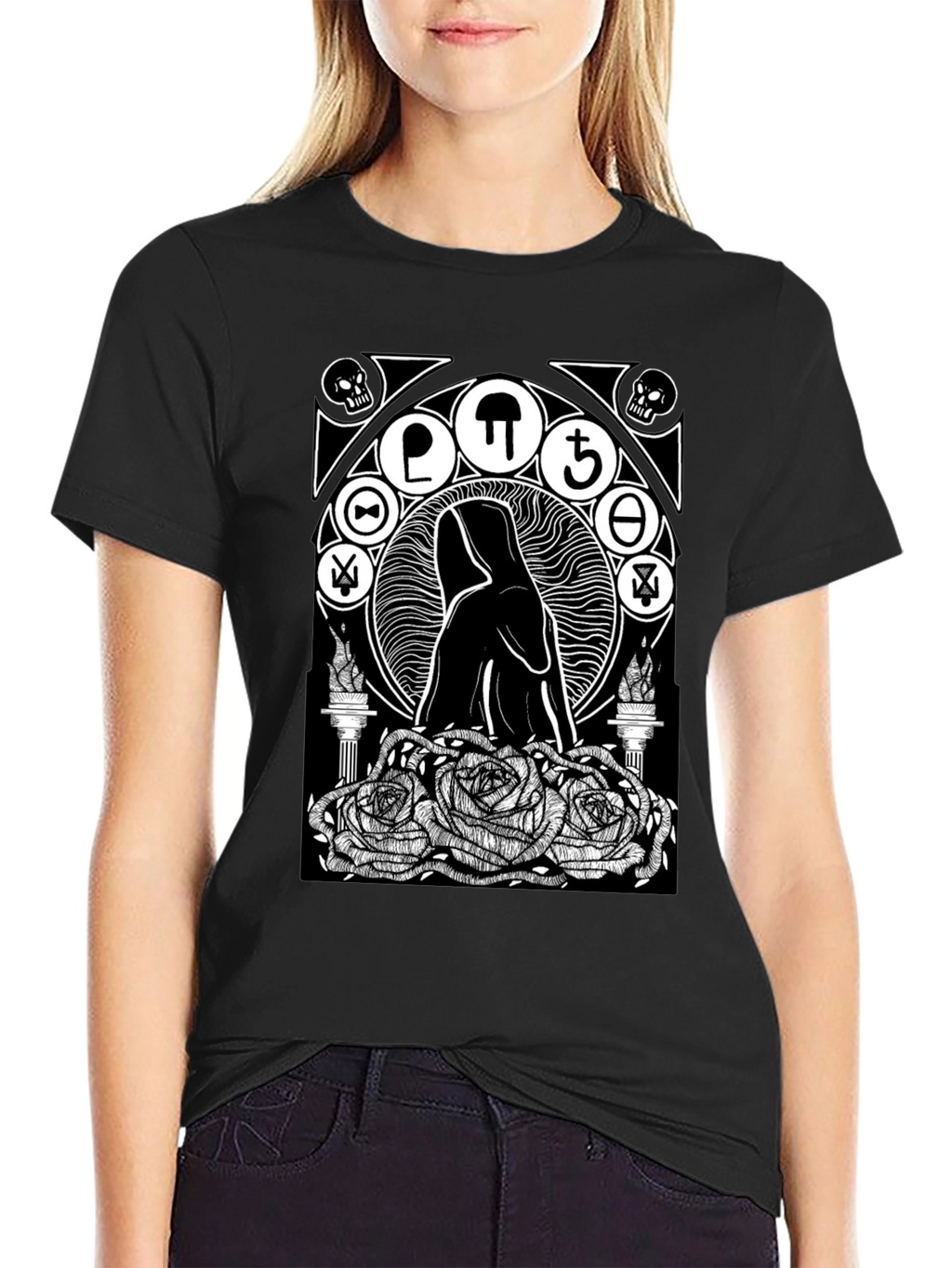 Occult Rose T-Shirt - Gothic Graphic Tee
