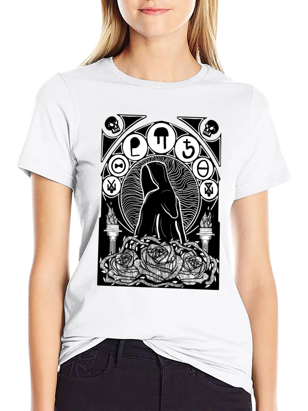 Occult Rose T-Shirt - Gothic Graphic Tee