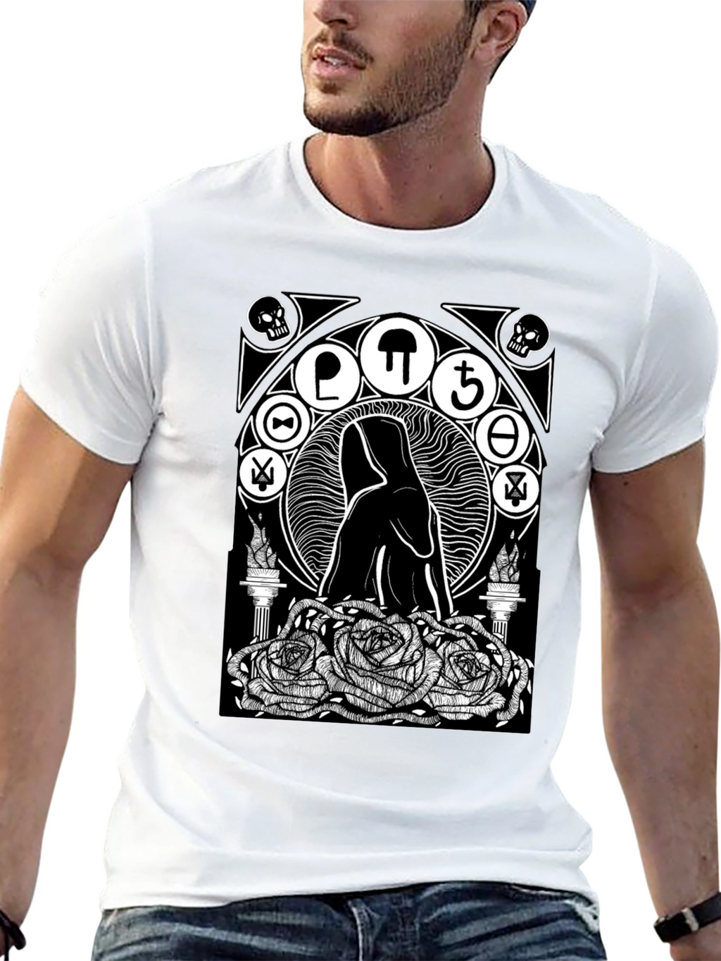Occult Rose T-Shirt - Gothic Graphic Tee