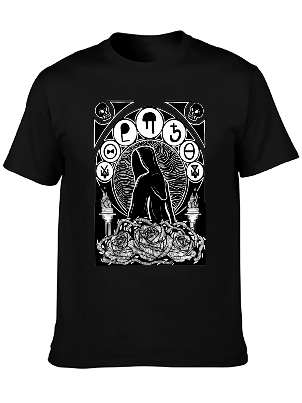 Occult Rose T-Shirt - Gothic Graphic Tee