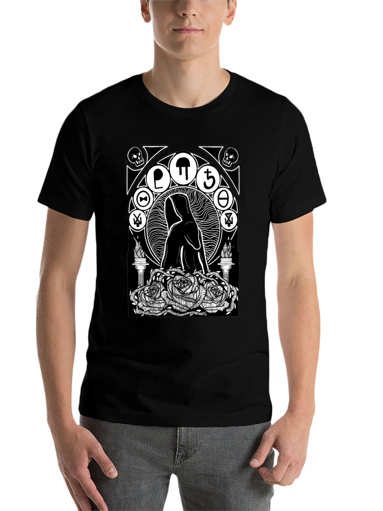 Occult Rose T-Shirt - Gothic Graphic Tee