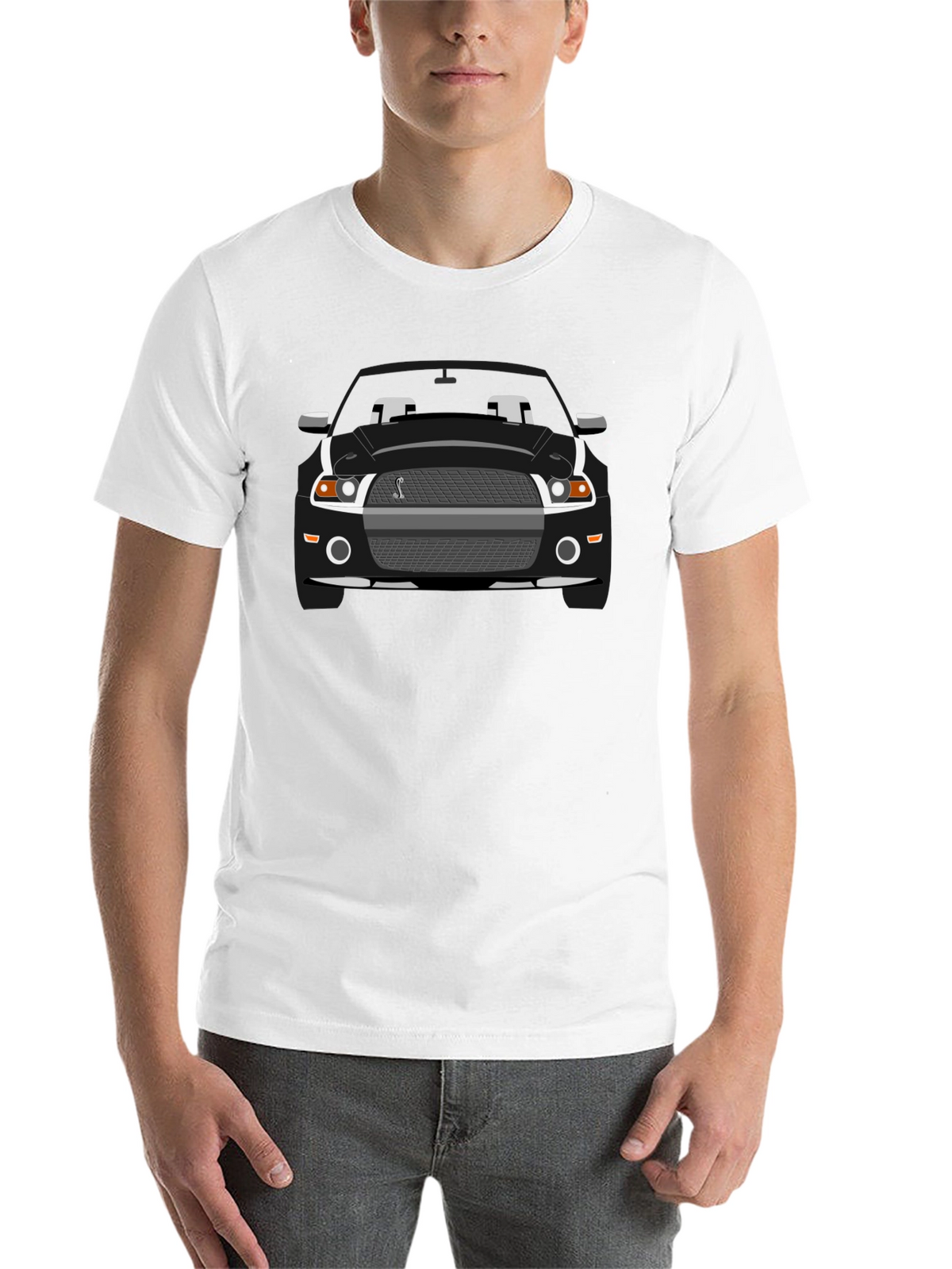 Black Mustang Cobra Graphic T-Shirt