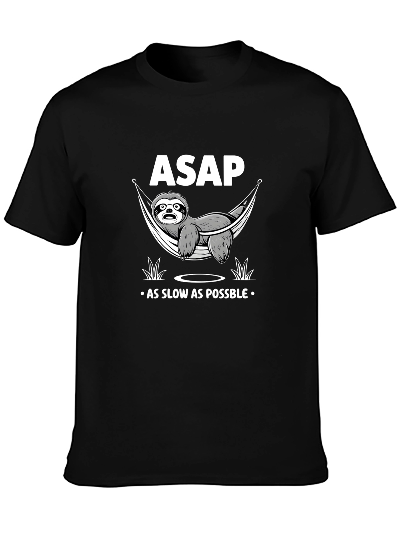 Funny Sloth T-Shirt - ASAP As Slow As Possible Graphic Tee