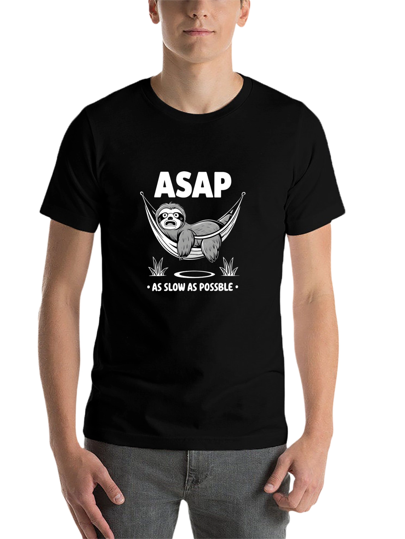 Funny Sloth T-Shirt - ASAP As Slow As Possible Graphic Tee