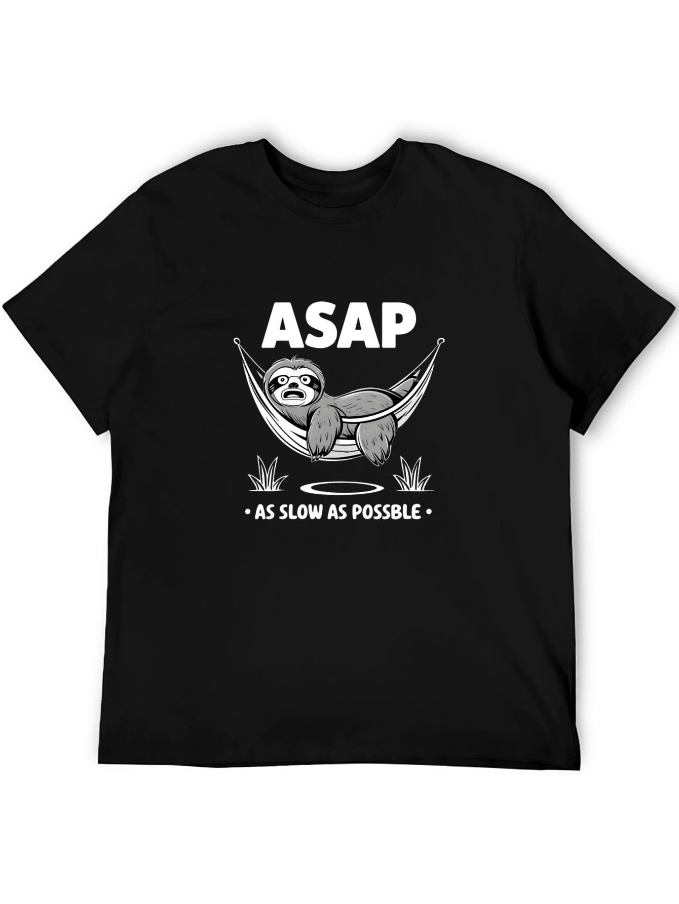 Funny Sloth T-Shirt - ASAP As Slow As Possible Graphic Tee