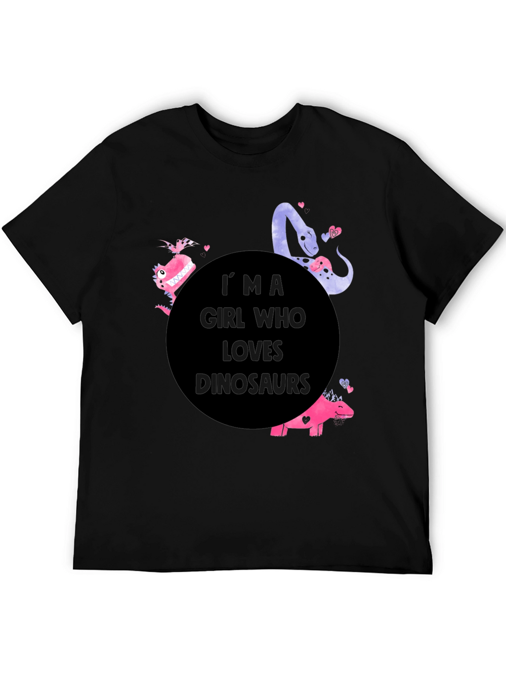 Girl Dinosaur Lover T-Shirt - Cute Graphic Tee