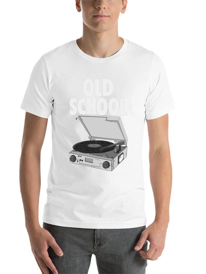 Old School DJ Turntable Graphic T-Shirt