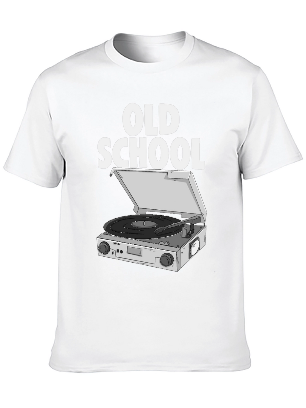 Old School DJ Turntable Graphic T-Shirt
