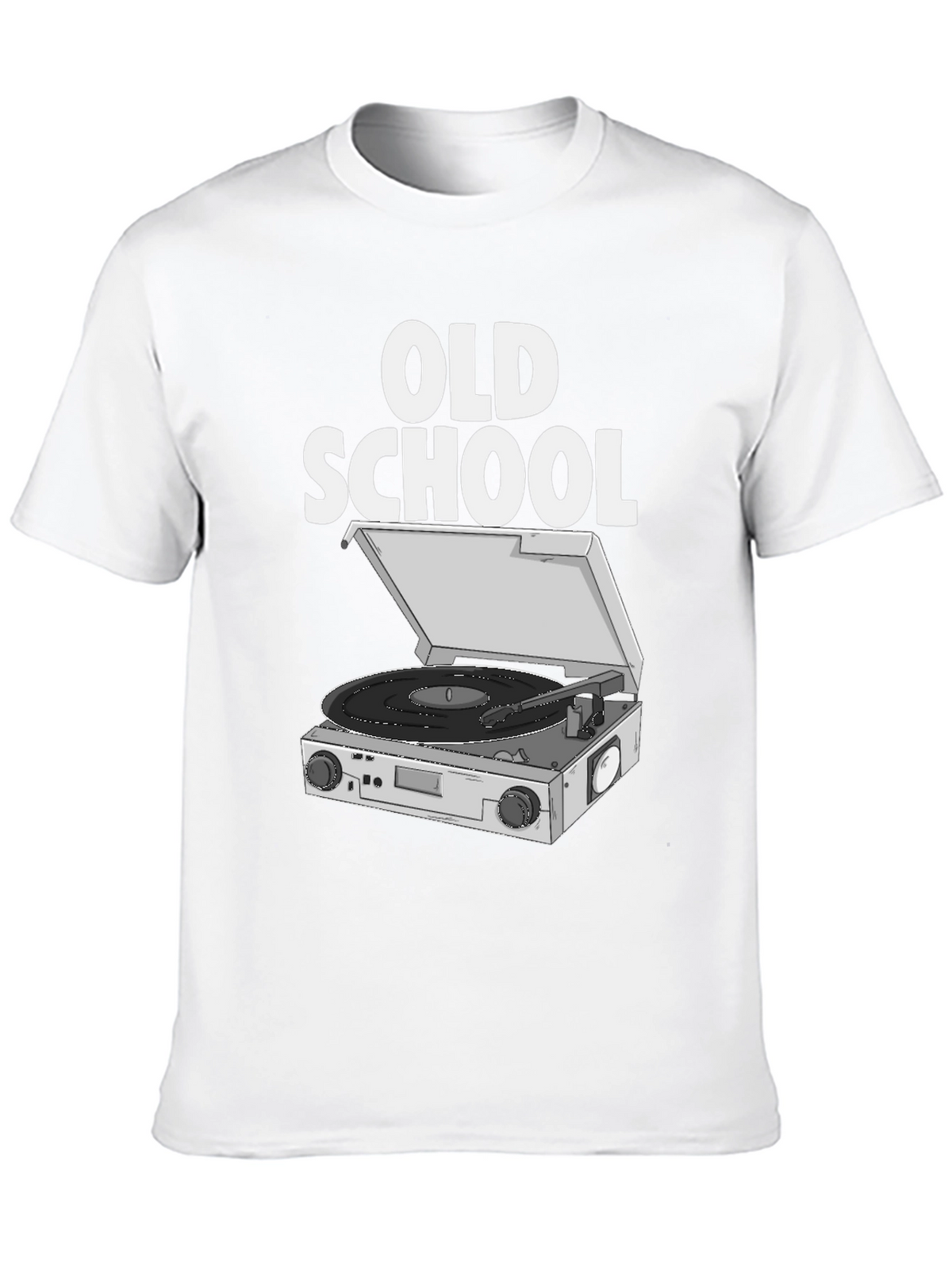 Old School DJ Turntable Graphic T-Shirt
