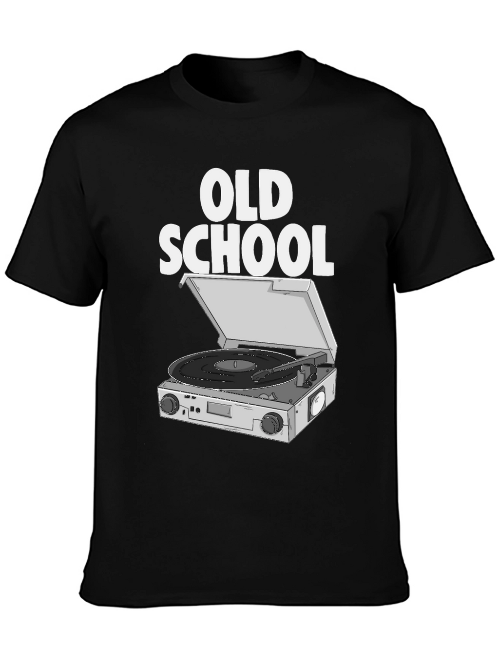 Old School DJ Turntable Graphic T-Shirt