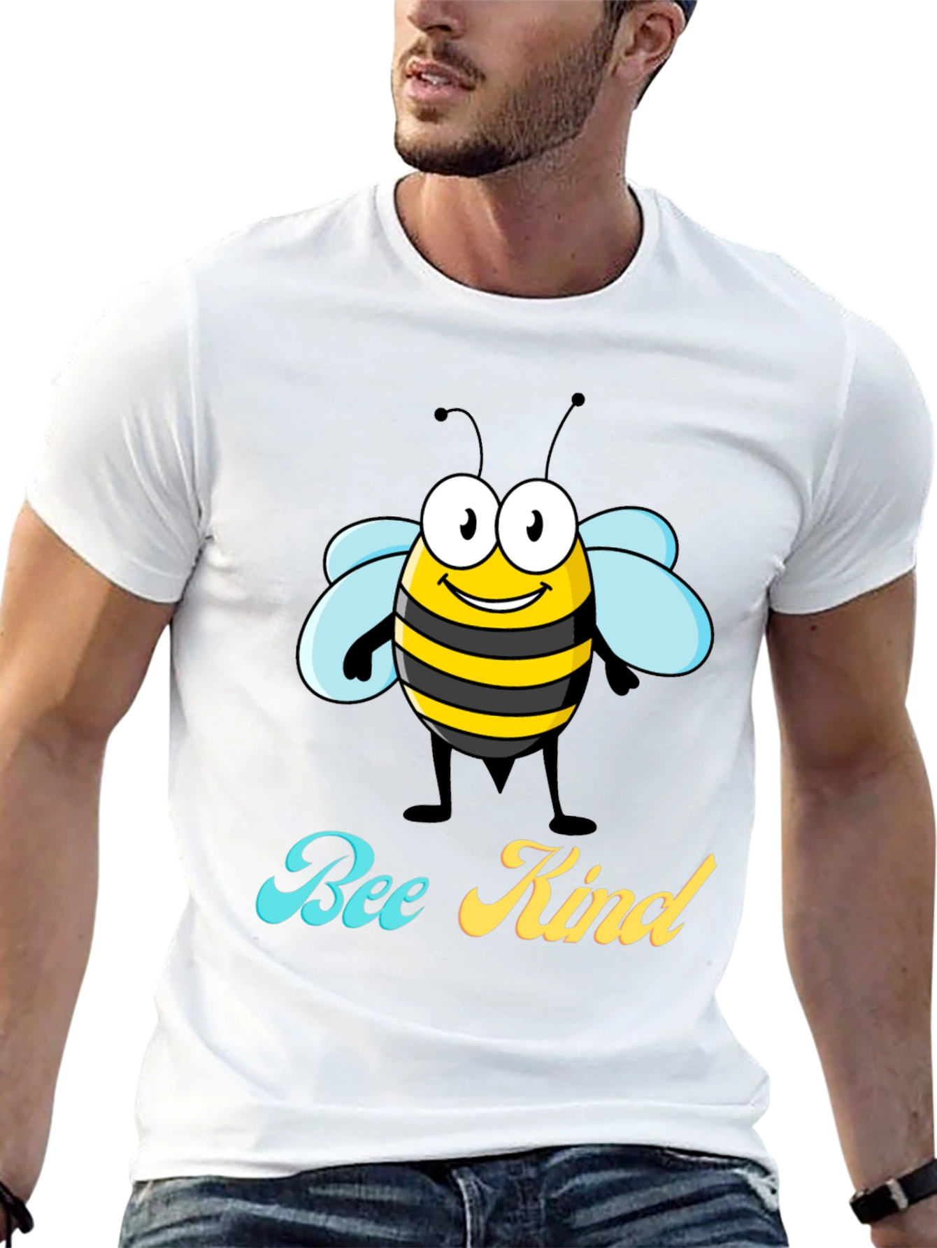 Bee Kind Graphic T-Shirt - Black Crew Neck Tee