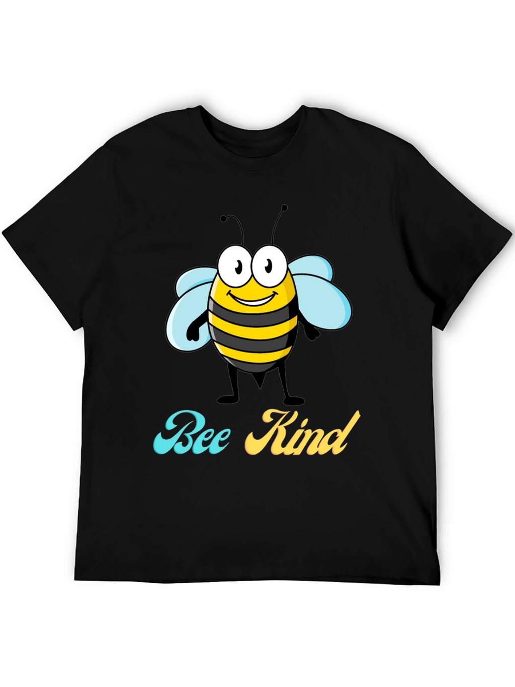 Bee Kind Graphic T-Shirt - Black Crew Neck Tee