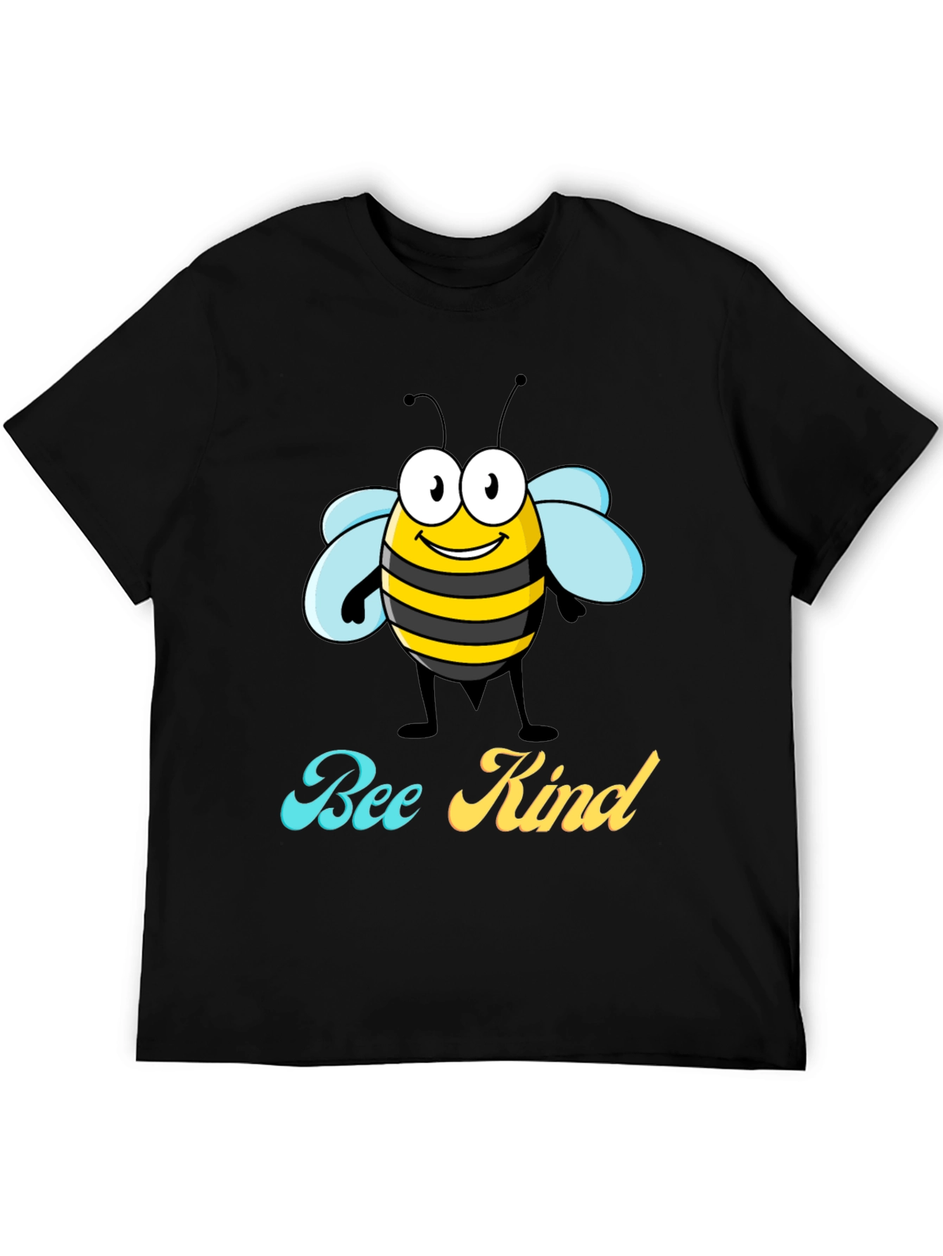 Bee Kind Graphic T-Shirt - Black Crew Neck Tee