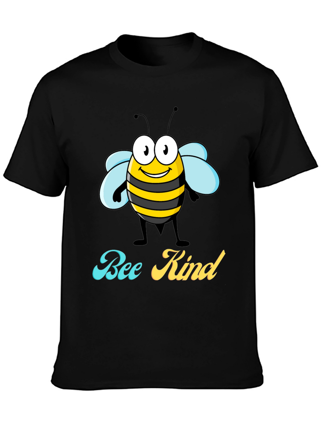 Bee Kind Graphic T-Shirt - Black Crew Neck Tee