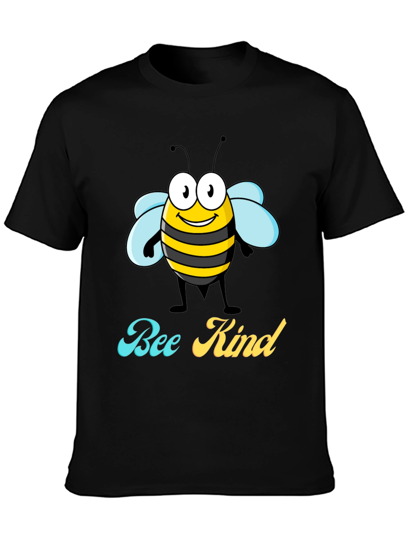 Bee Kind Graphic T-Shirt - Black Crew Neck Tee
