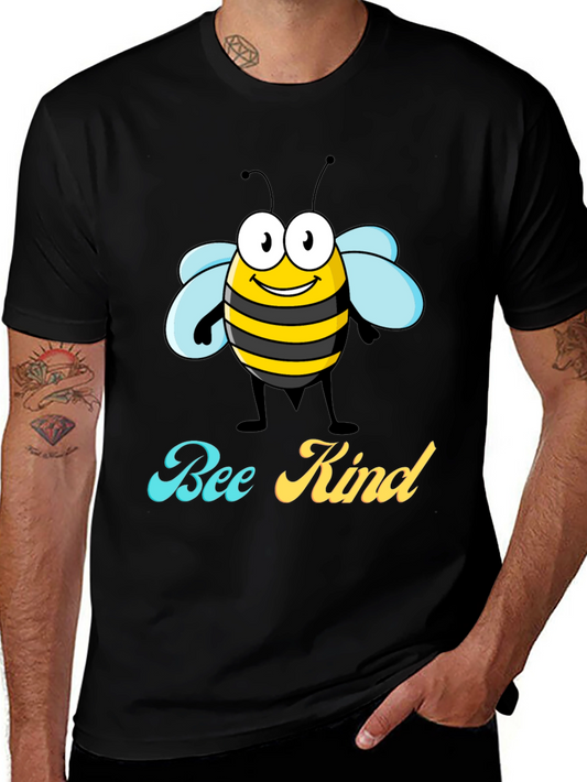 Bee Kind Graphic T-Shirt - Black Crew Neck Tee