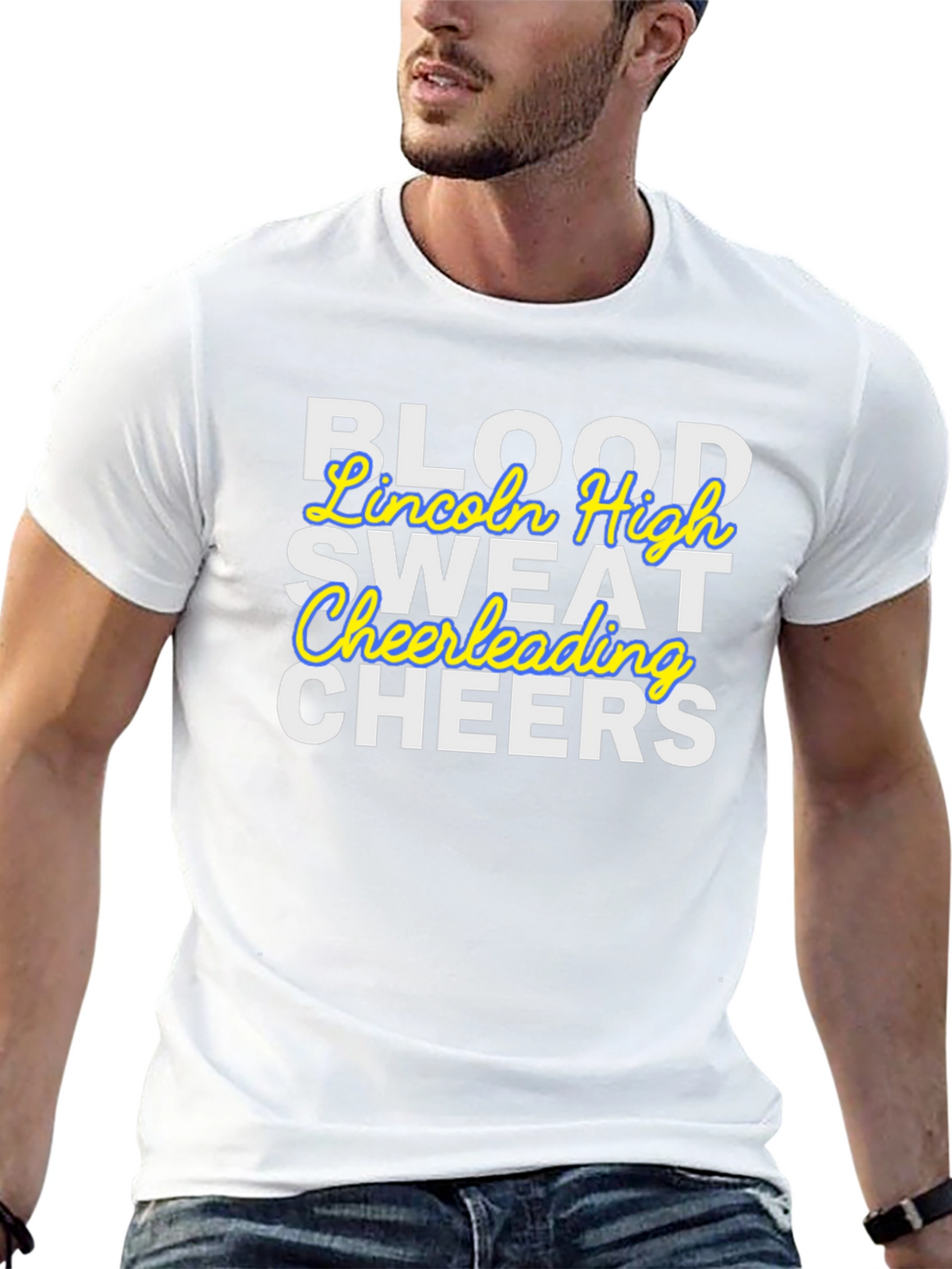 Blood Sweat Cheerleading Black T-Shirt