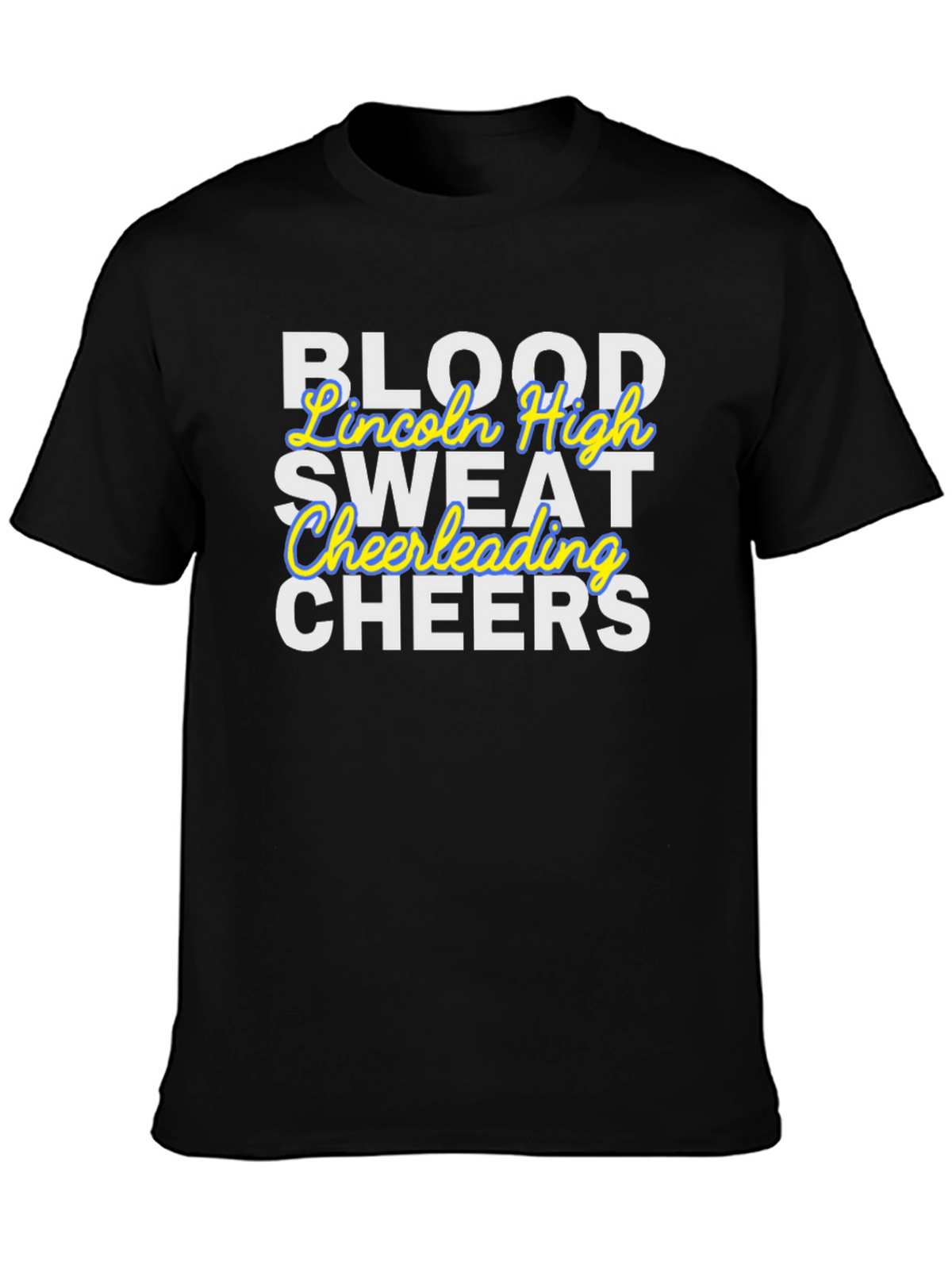 Blood Sweat Cheerleading Black T-Shirt