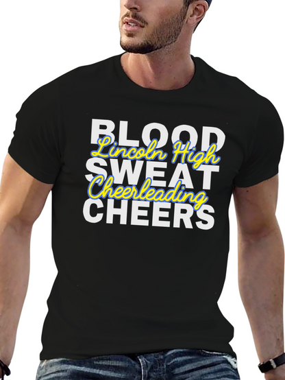Blood Sweat Cheerleading Black T-Shirt