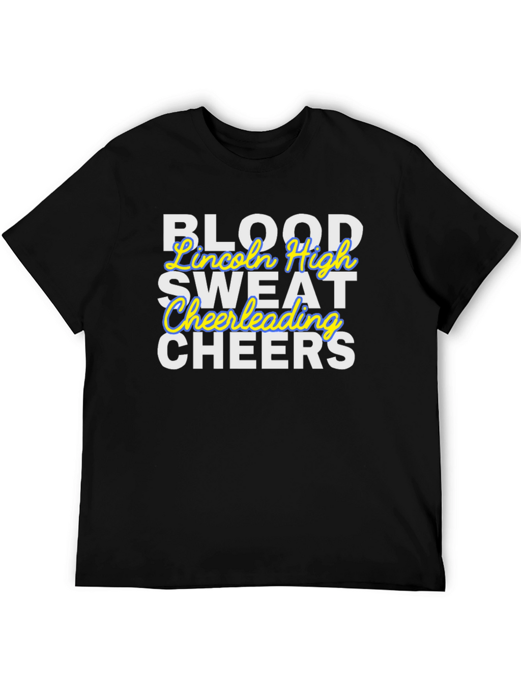 Blood Sweat Cheerleading Black T-Shirt