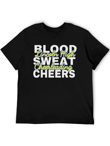 Blood Sweat Cheerleading Black T-Shirt
