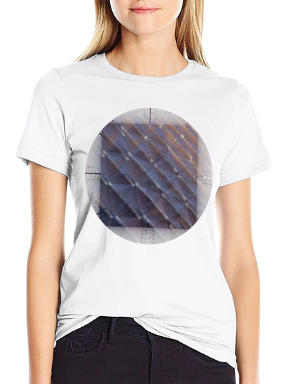 Modern Geometric Pattern Tee - Black Unisex Shirt