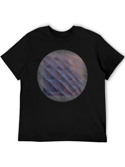 Modern Geometric Pattern Tee - Black Unisex Shirt