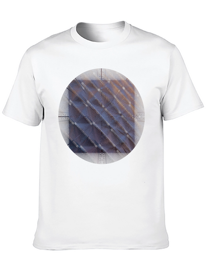 Modern Geometric Pattern Tee - Black Unisex Shirt
