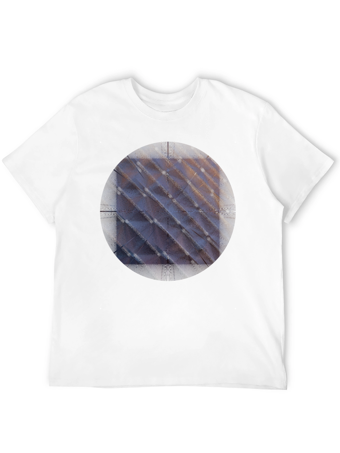 Modern Geometric Pattern Tee - Black Unisex Shirt