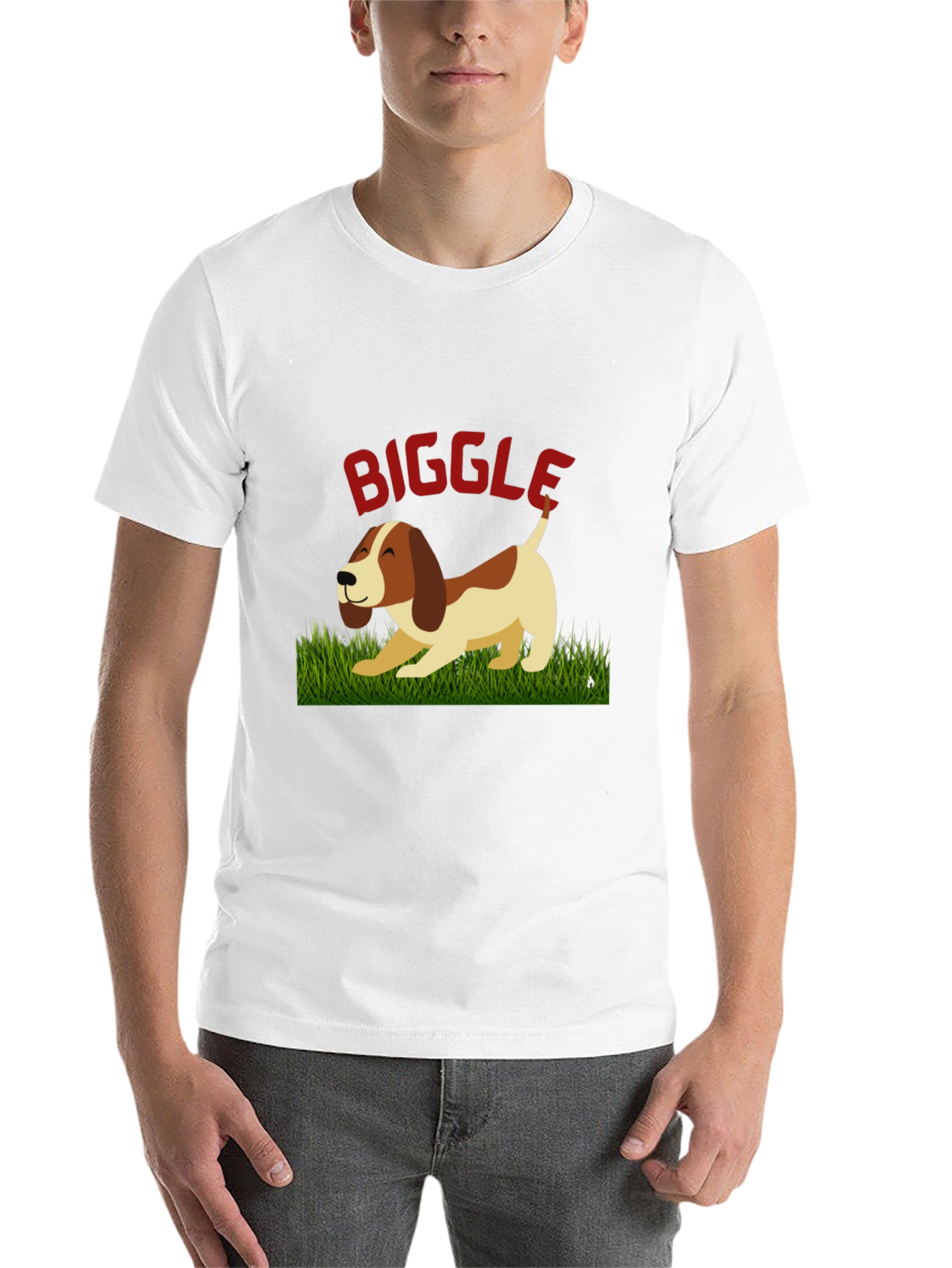 Biggle Dog Graphic Tee - Unisex Black T-Shirt