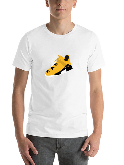Black Tee with Graphic Shoe Design