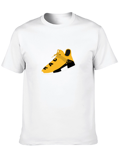Black Tee with Graphic Shoe Design