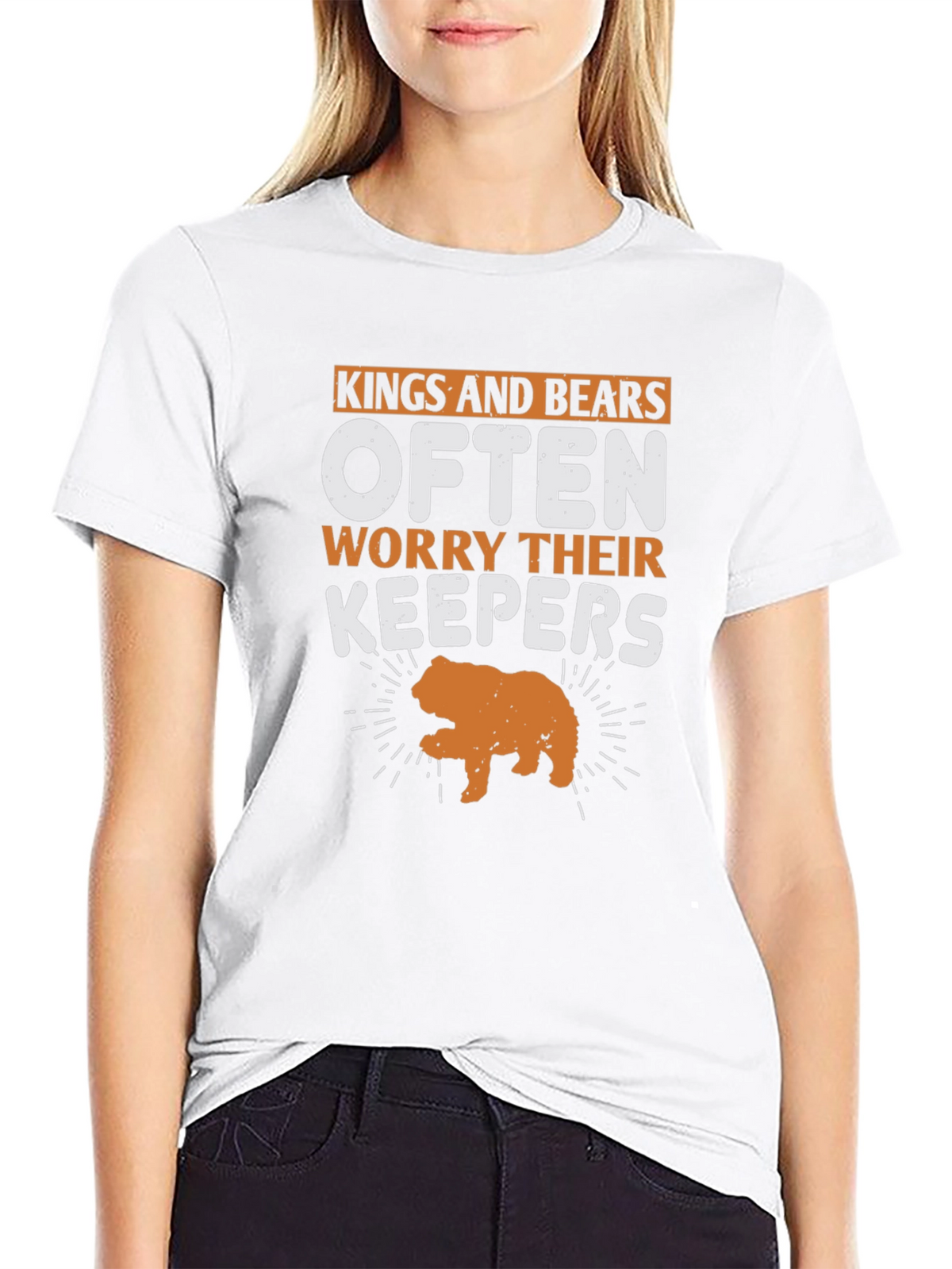 Kings and Bears Worry Their Keepers Black T-Shirt